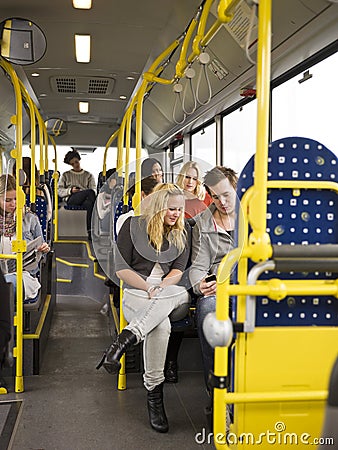 People in a bus