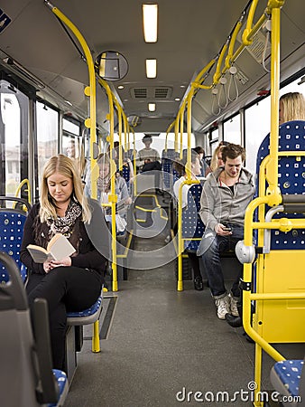 People in a bus