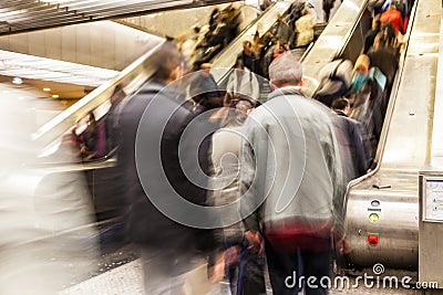 People on the Escalator