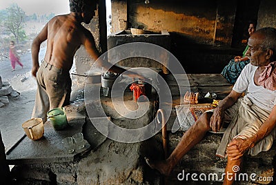 People of the Jharia coalmines area in India