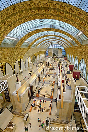 People in Musee d Orsay, Paris