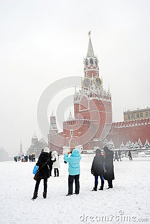 Red Square in Moscow in winter