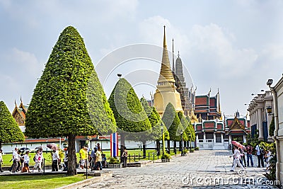 People visit the Grand Palace