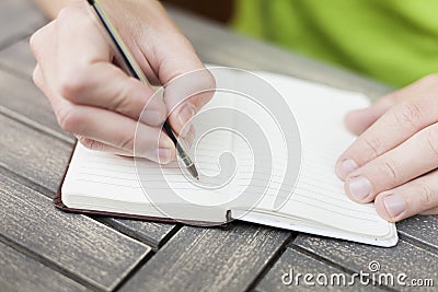 Person taking notes