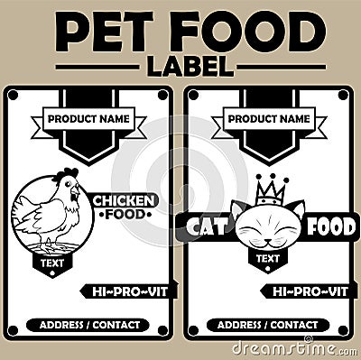 Pet Food Label