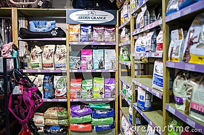 Pet shop with many products