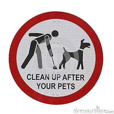 Pet Sign Isolated