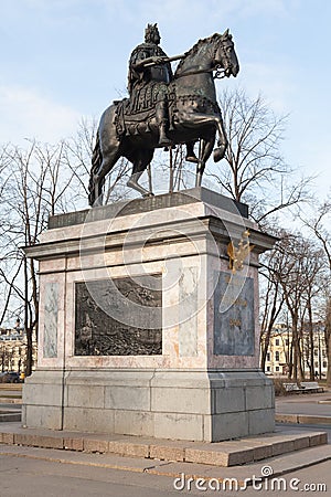 Peter I horse monument