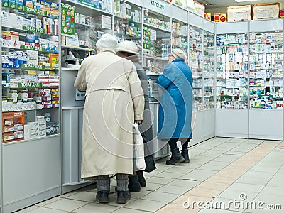 In a pharmacy