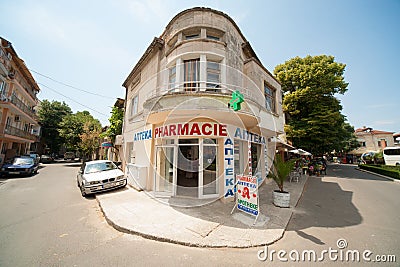 Pharmacy in the town of Pomorie in Bulgaria