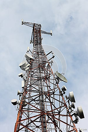 Phone signal transmitter tower