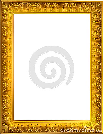 Gold photo frame