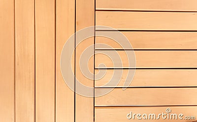 Photo of horizontal and vertical wooden planks