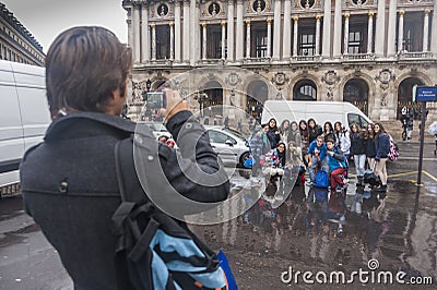 Photo opportunity at L opera, Paris, France