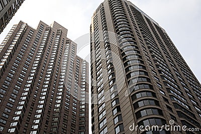 Photo of tall buildings from South Loop in Chicago