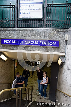 Piccadilly Circus Station entrance