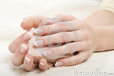 Picture of beautiful nails and perfect manicure