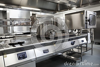 Picture of fully equipped professional kitchen