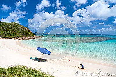 Picture perfect beach at Caribbean