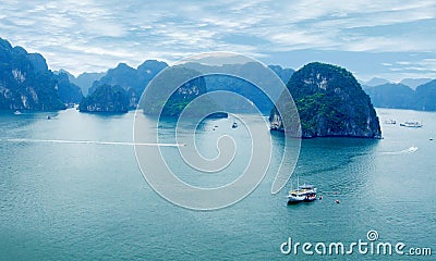 Picturesque sea landscape. Ha Long Bay, Vietnam