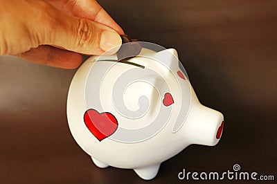 Piggy bank love of money