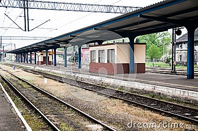 Pila Głowna railway station in poland