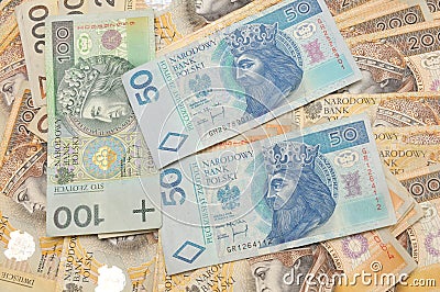 A pile of polish money