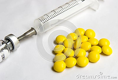 Pill and Syringe