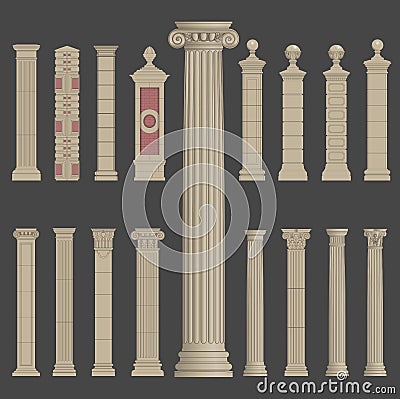 Pillar column roman greek architecture