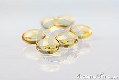 Pills (capsules) of cod-liver oil, macro