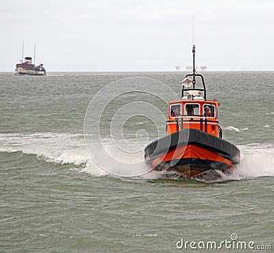 Pilot boat and waverley paddle steamer