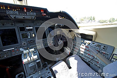 Pilot cockpit