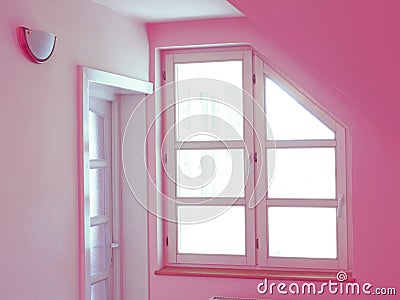 Pink home interior