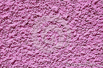 Pink rough plaster on wall