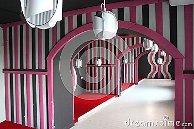 Pink salon renovation