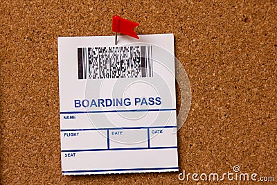 Pinned boarding pass