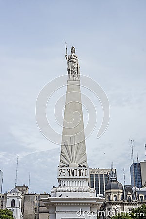 The Piramide de Mayo in Buenos Aires, Argentina.