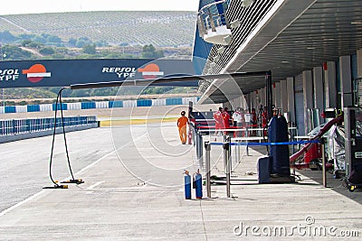 Pit lane