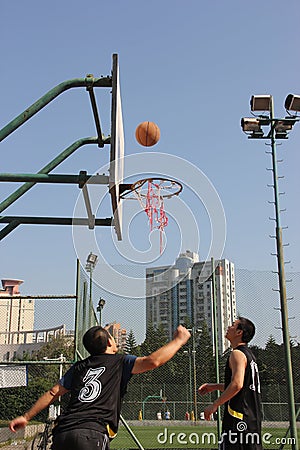 Pitch of the basketball team