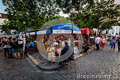 Place du Tertre in Montmartre, Paris, France