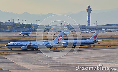 Plane，China Beijing Capital Airport