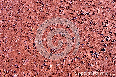 Planet Mars Rusty Surface