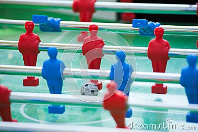 Plastic table football game