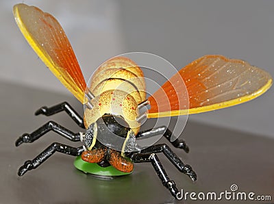 Plastic toy hack thing made​ large bee wasp fly
