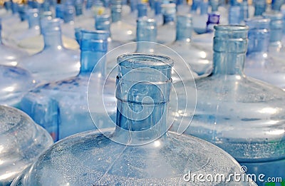 Plastic water bottles