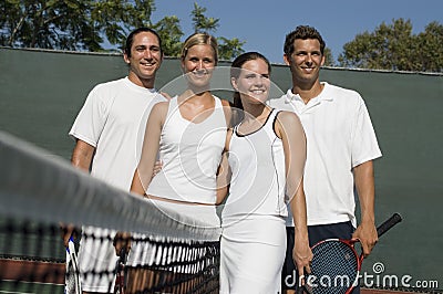 Players At Tennis Court
