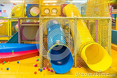 Playground in indoor amusement park for children