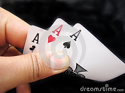 Playing Cards-Three Aces