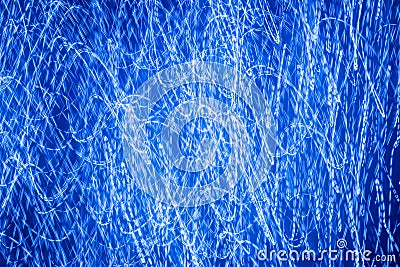 Playing with light on blue background, Abstract blue