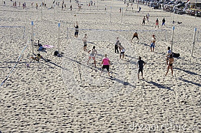 Playing Volley Ball